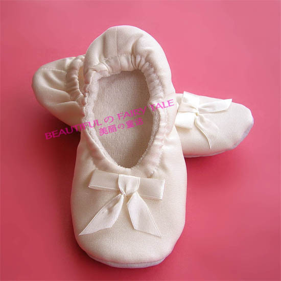 FU003 儿童芭蕾舞鞋蝴蝶结考级舞蹈鞋练功鞋居家鞋演出鞋