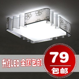 LED简约时尚吸顶灯PVC浪漫中式灯具灯饰卧室灯房间灯包邮