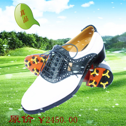 【特价促销】包邮高尔夫球鞋男款真皮球鞋新款手工高尔夫鞋