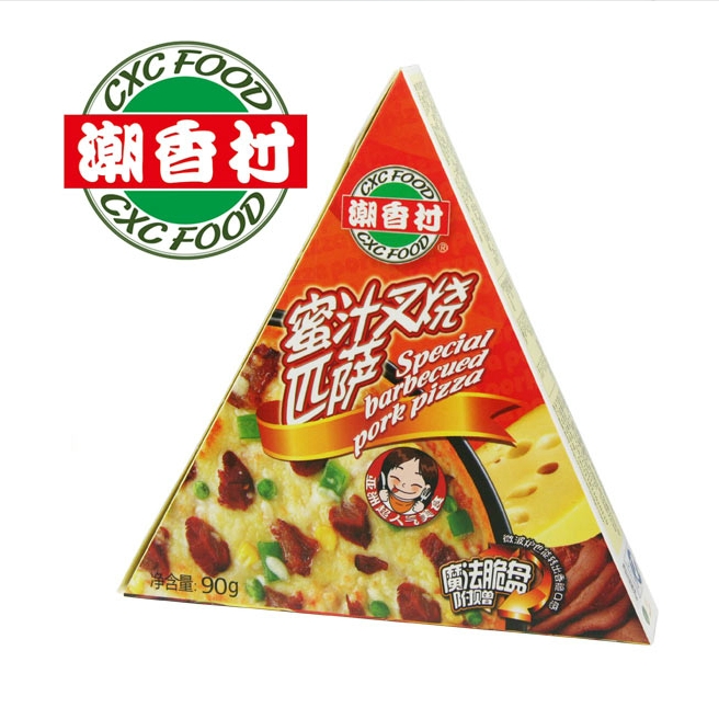 潮香村蜜汁叉烧匹萨90g冷冻速食披萨成品比萨烤箱烘焙手工食品