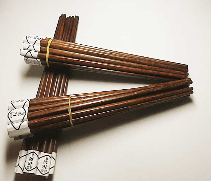 越南红木筷子 花梨木筷子 原木散装筷子十双