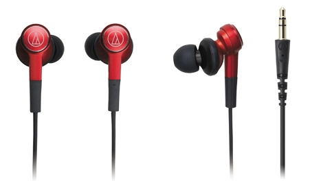 Audio Technica/铁三角 ATH-CKS77LTD 红色款入耳式耳机正品！