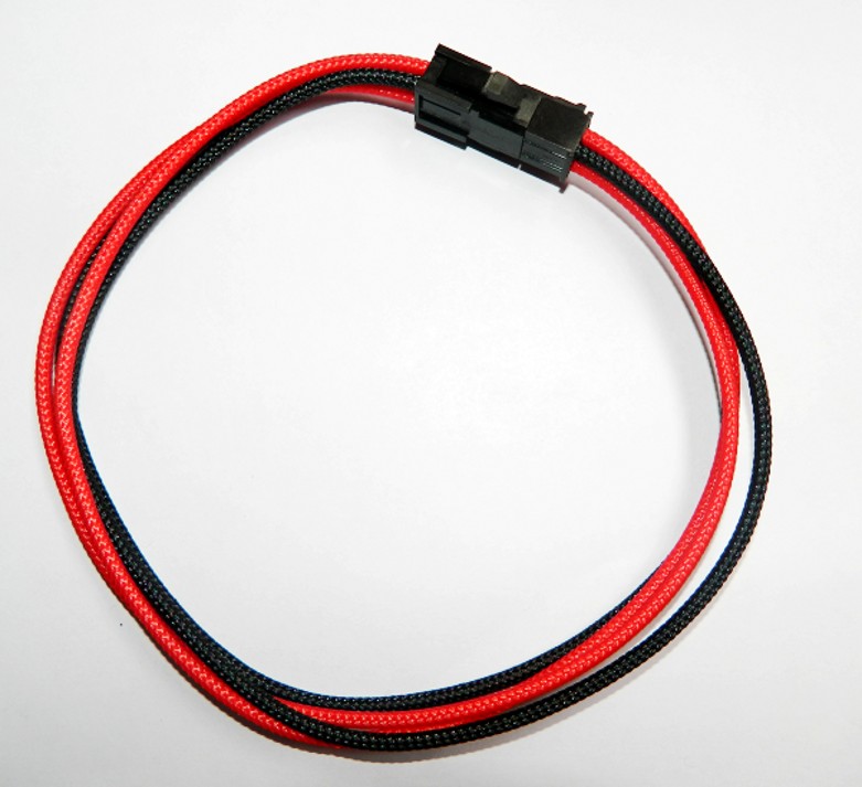 显卡6pin延长线 6p供电线 6针转6针延长线 6pin转接线 红色蛇皮网