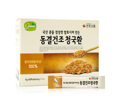 韩国直邮 清麴酱丸大豆发酵纳豆　固体饮料　5箱+1箱