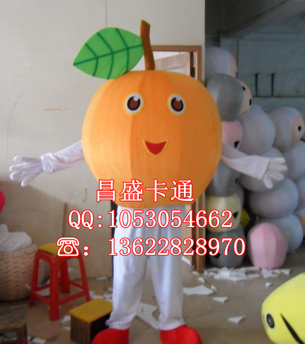 水果卡通服装橙子动漫周边行走人偶开业庆典广告宣传玩毛绒偶玩具