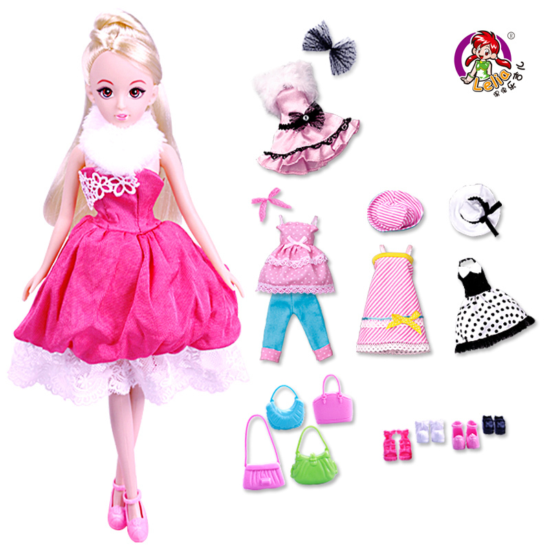 乐吉儿新款可换装的芭比洋娃娃公主玩具正品礼物公仔女孩礼物包邮