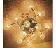 简约LED吸顶灯铝材客厅灯12头卧室灯水晶圆球灯现代书房灯创新灯