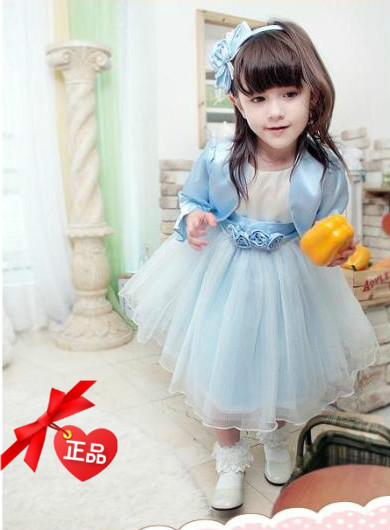 韩版进口儿童 女花童披风周岁外套宴会晚礼服公主裙披肩 马甲