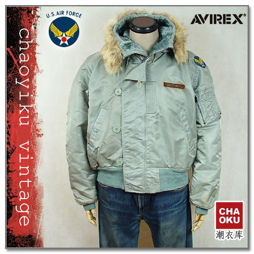 AVIREX/复刻早期版本/美国空军N-2B极地作战服/SIZE:L/颜色:银色