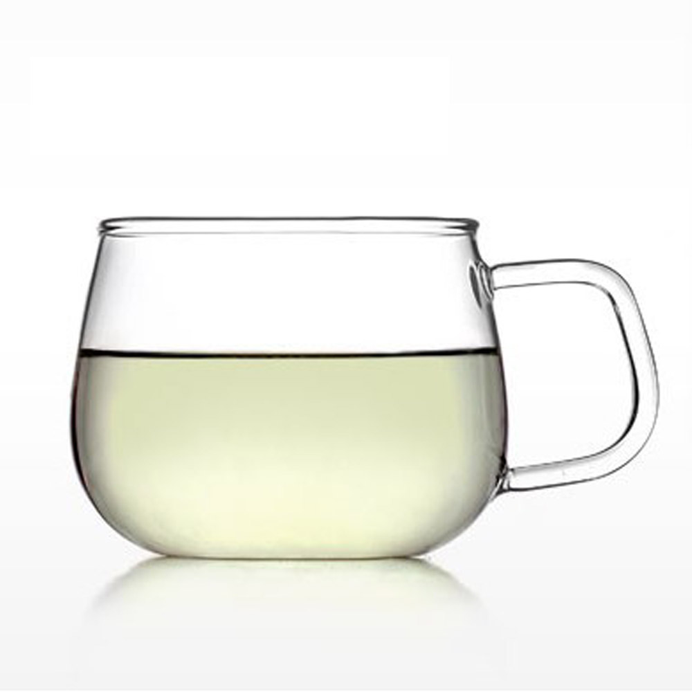 最新创意花茶杯玻璃带把 功夫茶具茶碗 耐热咖啡个人大杯子300ML