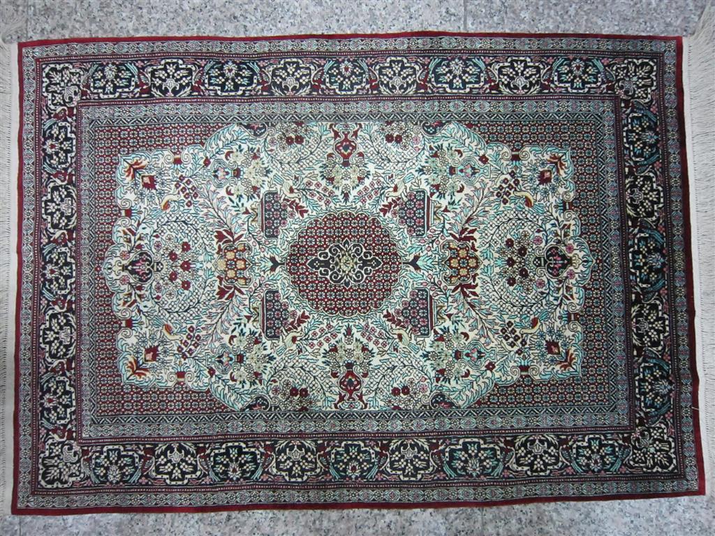 顶级高档手工编织真丝地毯 收藏专用贵族地毯 30.48*45厘米