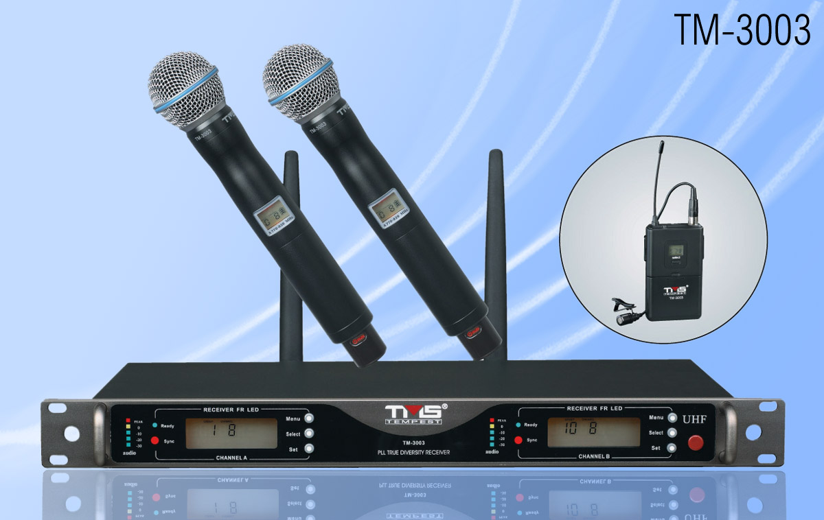 TMS天马士TM-3003专业无线麦克风 UHF会议无线话筒 150米远距离咪