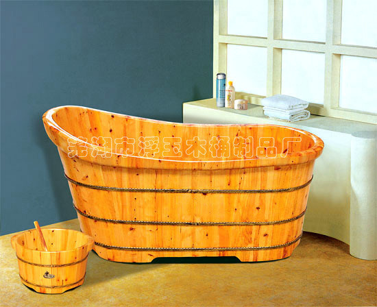浮玉木桶浴桶香柏木橡木沐浴桶成人浴盆泡澡木桶浴缸浴桶洗澡桶成