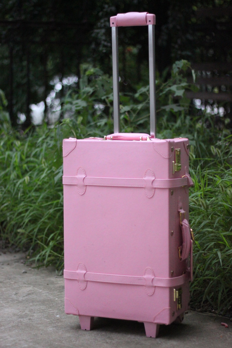 潮韩国复古拉杆箱小清新万向轮行李箱密码登机旅行箱女20寸结婚箱