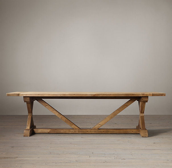 法式复古家具美式长方形餐桌 复古做旧家具loft办公桌实木会议桌