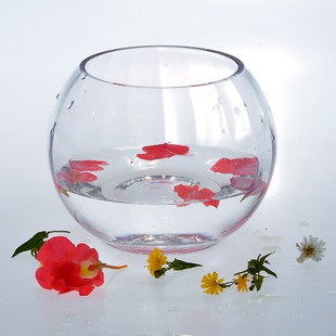 圆球形玻璃鱼缸 球形花瓶 鱼缸玻璃 养鱼水培玻璃器皿