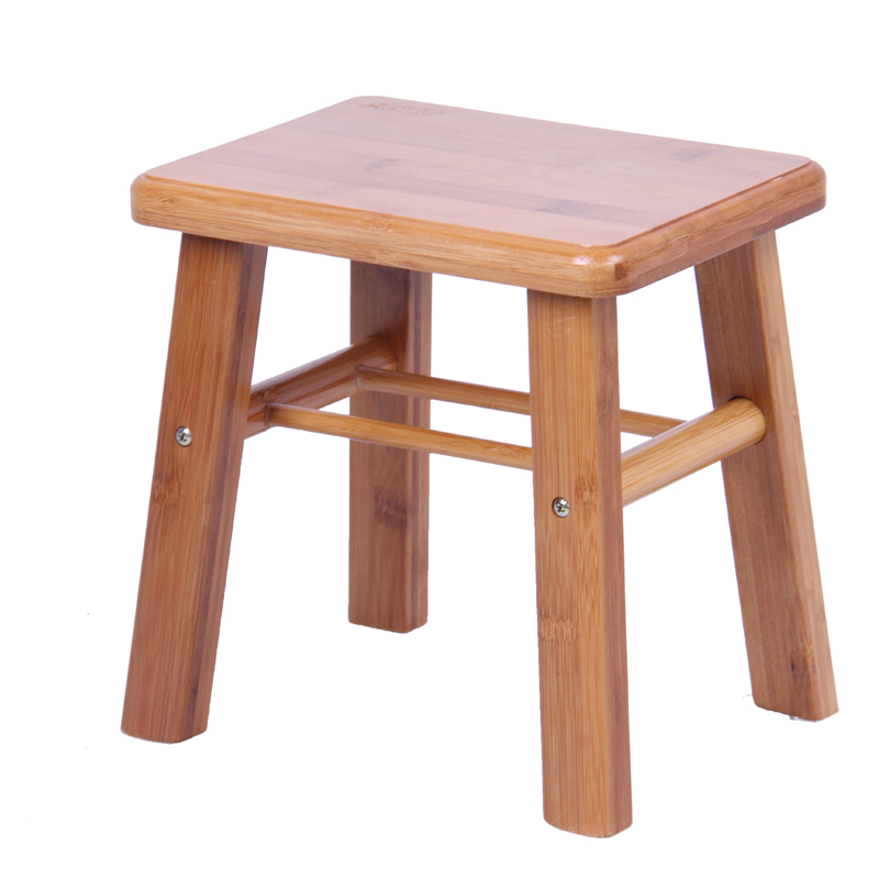 楠竹子本色小方凳便携式方凳子小凳子竹凳儿童学习凳实木特价包邮