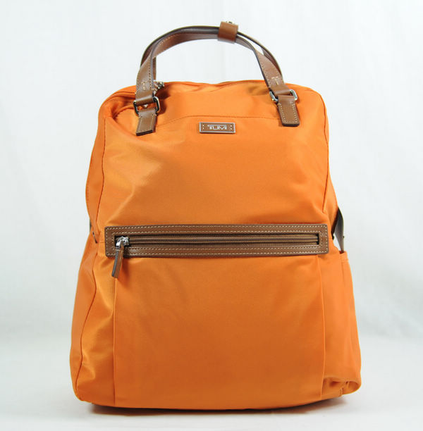 【现货】美国专柜正品Tumi 塔米橘黄色双肩旅行背包手提包 48959