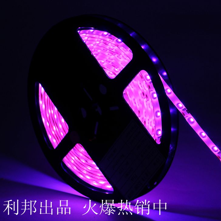 led灯带3528 12v 5050粉色灯带粉紫色滴胶防水LED浪漫粉红灯带