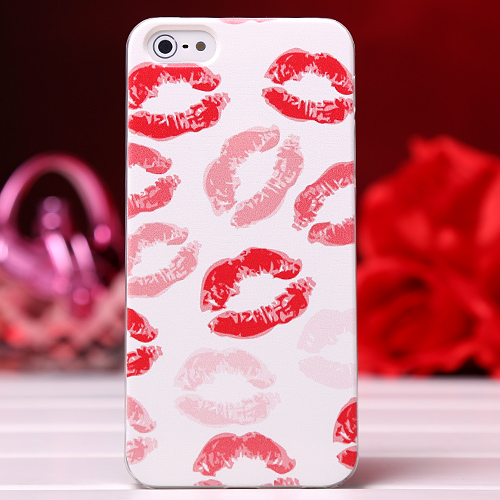 正品彩绘 性感红唇 iphone5S手机壳 苹果5手机套 保护壳 外壳配件