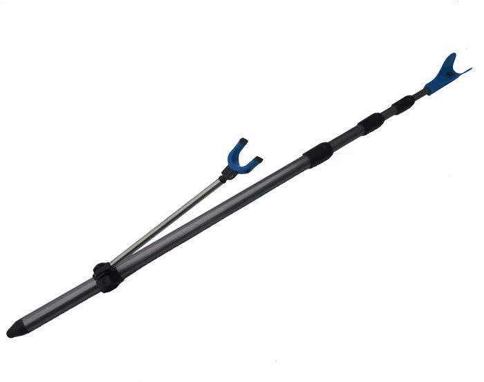 新款1.7米2.1米2.4米铝合金支架抽拉式竿架渔具炮台钓台椅专用