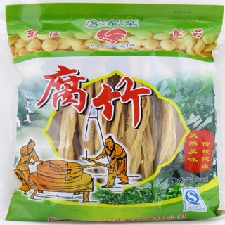 梅州蕉岭厂家直供纯天然客家特产腐竹450g/油豆腐皮 无添加剂腐竹