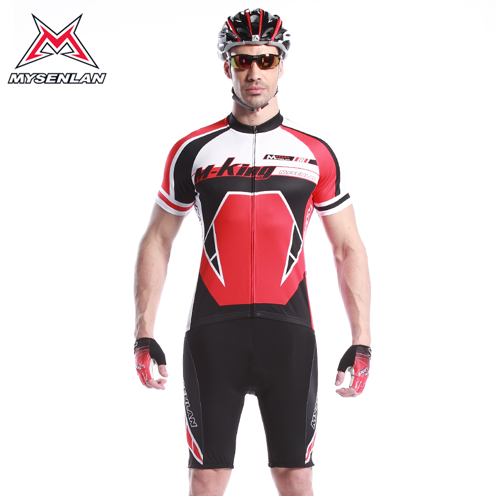 骑行服男款短袖套装单车自行车服装加大码衣服骑行装备
