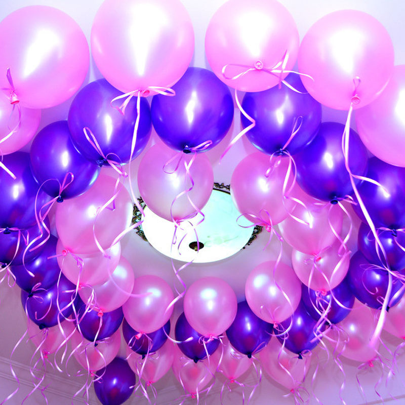 气球150克氢气球婚房布置婚庆珠光气球拱门 结婚用品生日派对气球