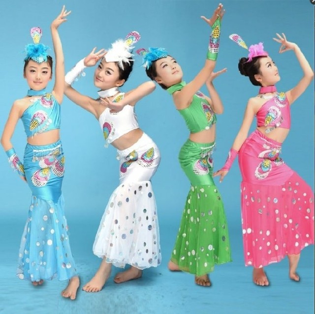 2014新款特价/傣族舞蹈服装/傣族演出服装/傣族服装/孔雀舞蹈服饰