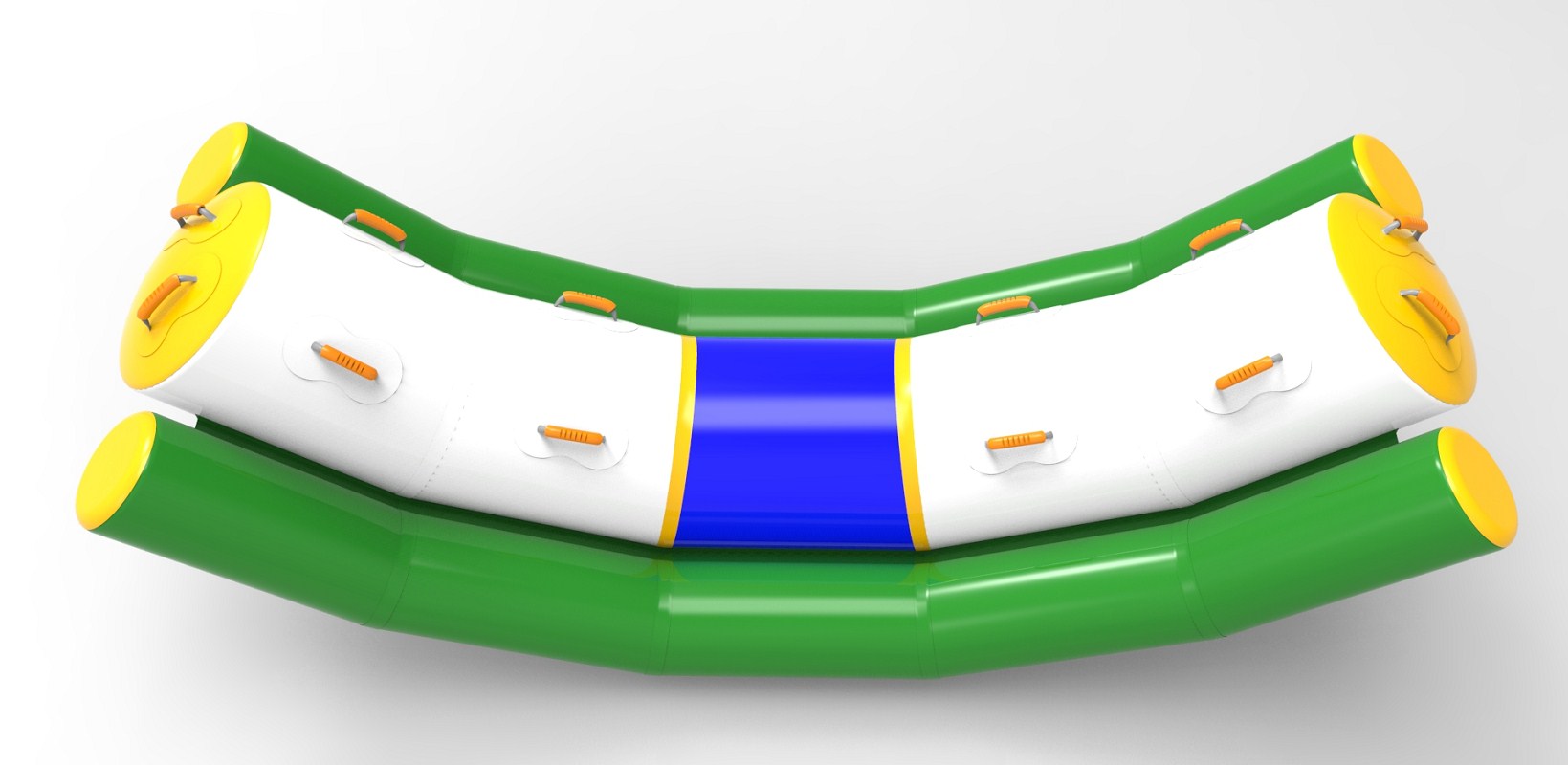 水上充气玩具组合充气翘翘板水上翘翘板充气滑滑梯水上滑梯岩石