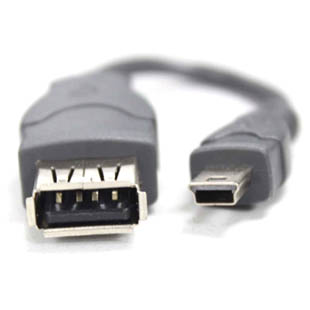 飚王SSK OTG传输线 miniUSB转USB母口数据线 T口转USB母口转接线