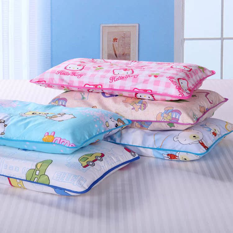 儿童枕头3到6/10岁卡通全棉枕芯幼儿园决明子保健枕带枕套包邮