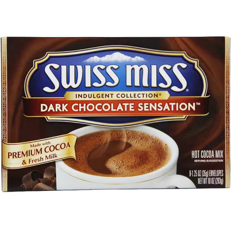 【包邮】进口冲饮 美国SWSS MISS瑞士小姐浓情巧克力冲饮粉283g
