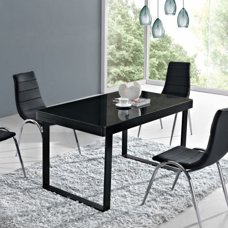 简约大理石餐台/现代时尚不锈钢餐桌椅组合/长方形饭桌1桌4椅Y112