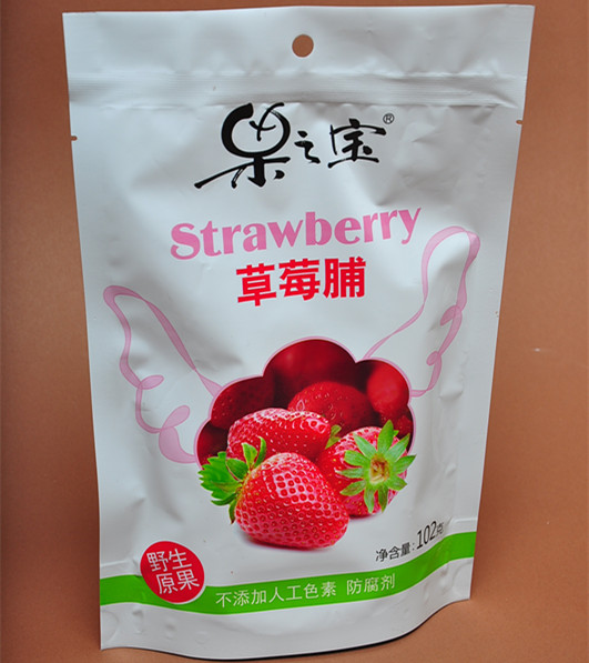 【果之宝】草莓脯 【促销】 无添加 102g袋装 鲜果 草莓香味独特