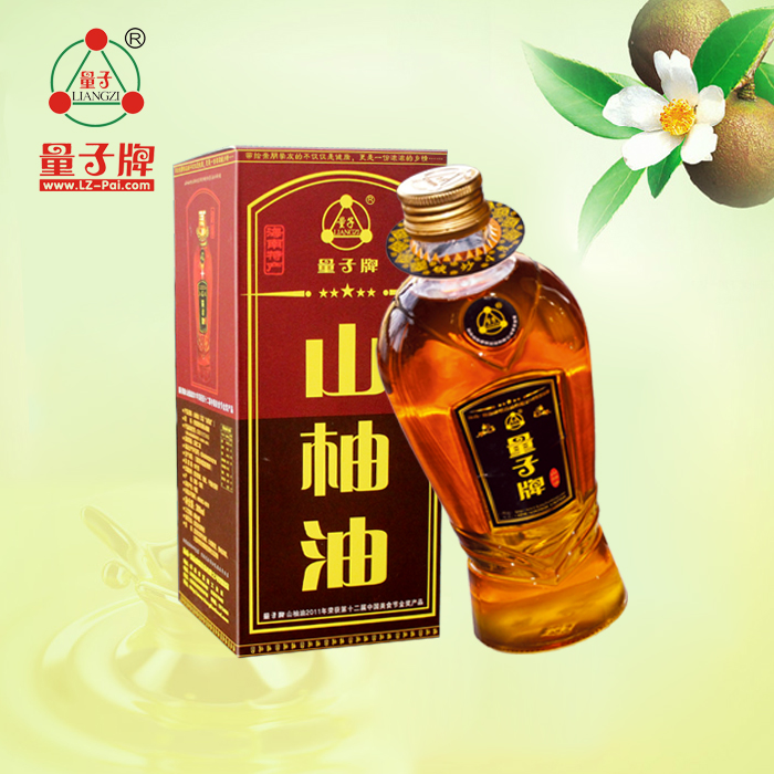 山茶油 海南山柚油有机茶籽油 压榨二级 山茶树 植物食用油300ml