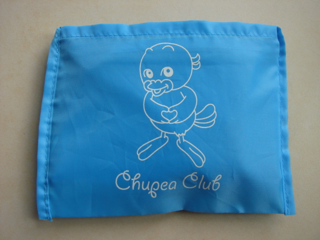 蓝色厚尼龙材质 可折叠/便携购物袋/环保袋/背心袋 很结实 140302