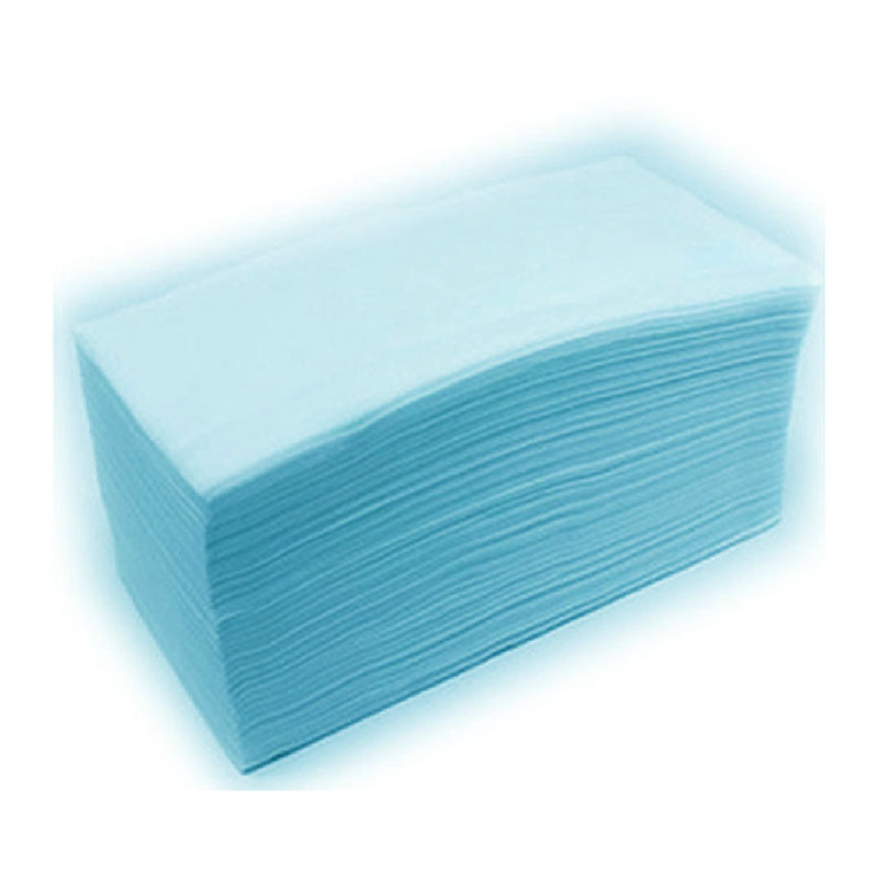 厨房纸 足浴美容酒店用 无纺布毛巾纸 吸水吸油纸巾190张加厚蓝色