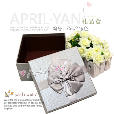 正方形礼品盒ZS-02中号生日礼物盒商务聚会礼物日韩式首饰包装盒