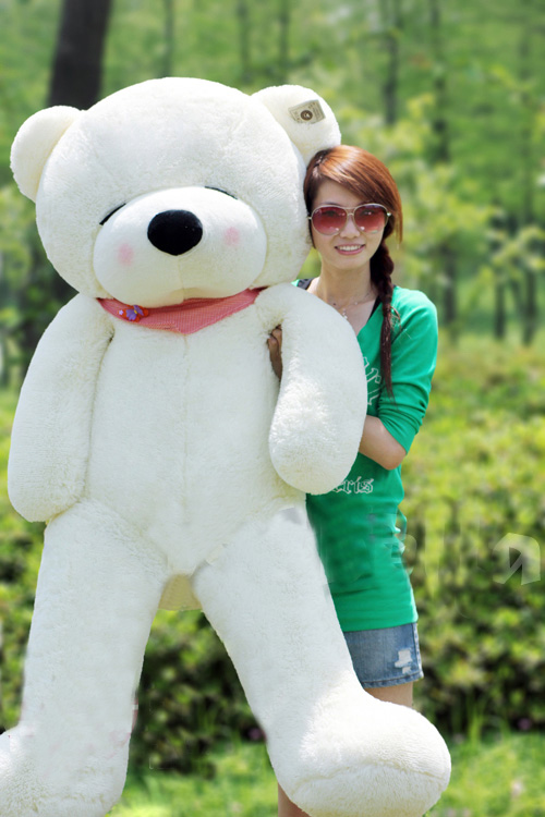 毛绒玩具布娃娃泰迪熊瞌睡熊抱抱熊七夕情人礼物1.8米2米公仔包邮