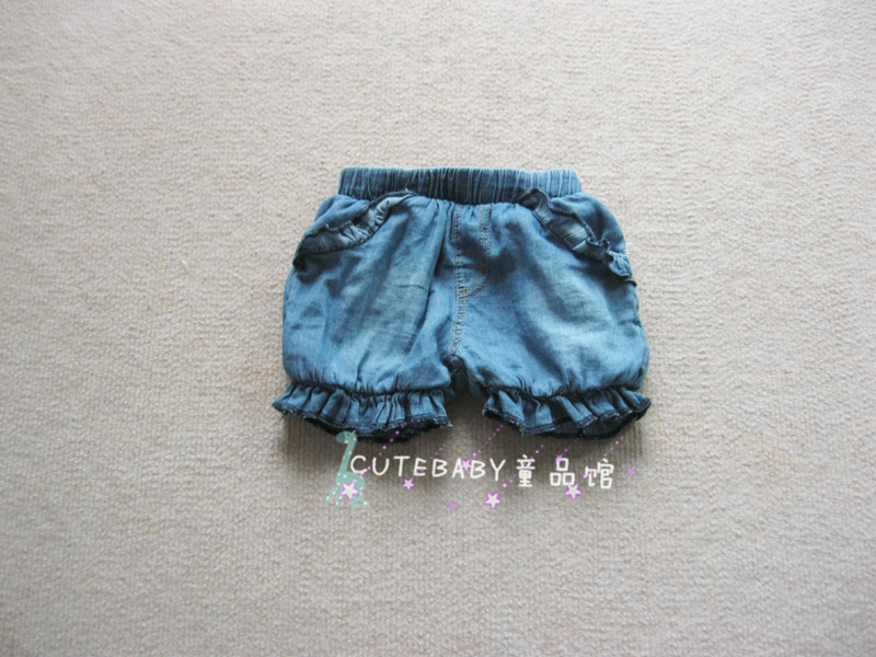 R2015夏季儿童夏装新款韩版女童小宝宝可爱卡通公主短裤牛仔裤子