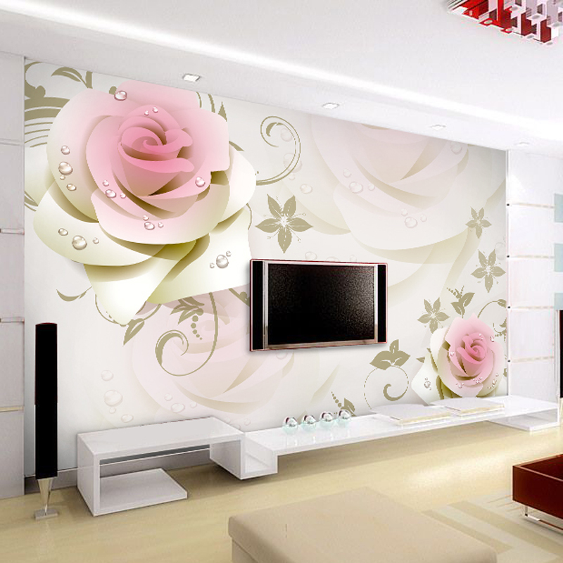 3d欧式墙纸 客厅简约现代壁画 电视背景墙壁纸 无缝墙布 无纺布