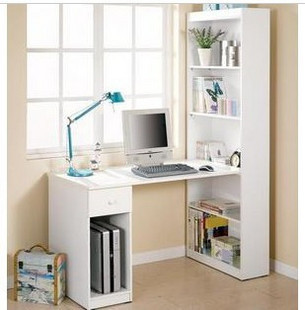 特价简洁书柜电脑桌台式电脑桌书橱书架书桌组合家用电脑桌写字台