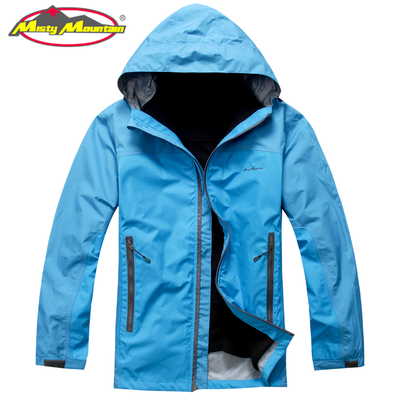 密斯特 户外两件套抓绒登山滑雪服 男防水耐寒保暖冲锋衣外套大码