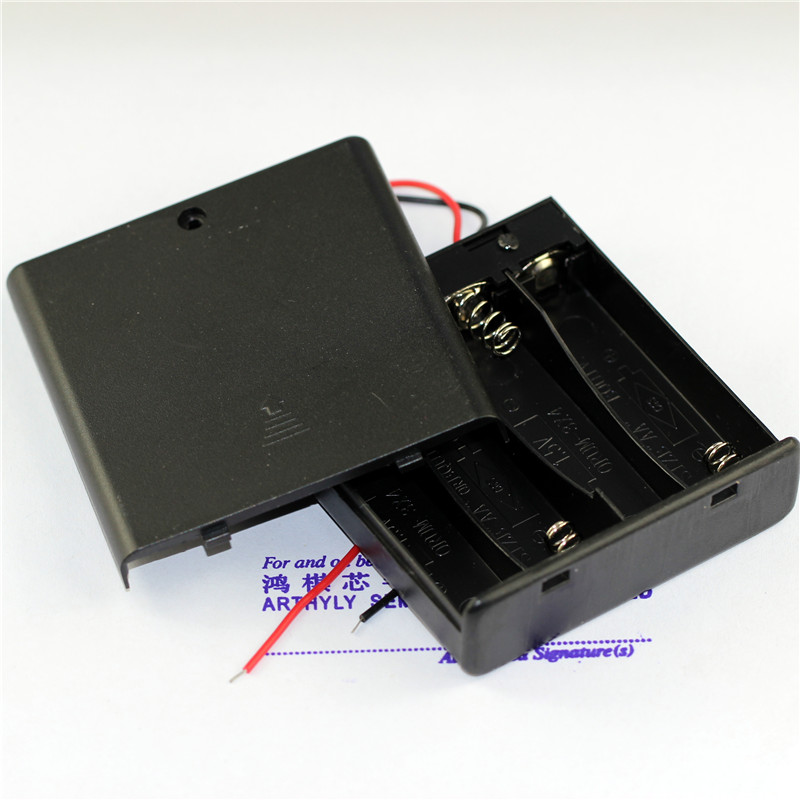 ARTHYLY 电池盒 四节五号 全密封可装4节5号电池 G111