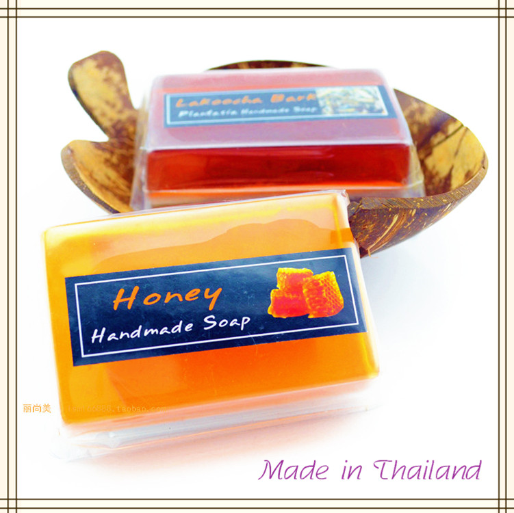 泰国皂正品 蜂蜜美白皂 手工洁面皂 滋润保湿香皂 洁肤皂冷制皂