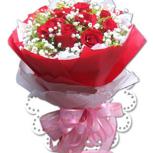11朵红玫瑰花束 上海鲜花速递 生日送花 教师节鲜花