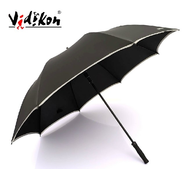 包邮威迪肯高档商务雨伞 创意雨伞 长柄伞 超大自动伞 安全反光条