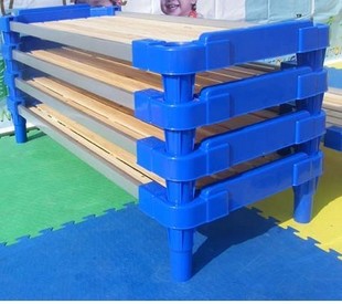 厂家直销 幼儿园用品 幼儿床 幼儿塑料床幼儿园专用床批发儿童床