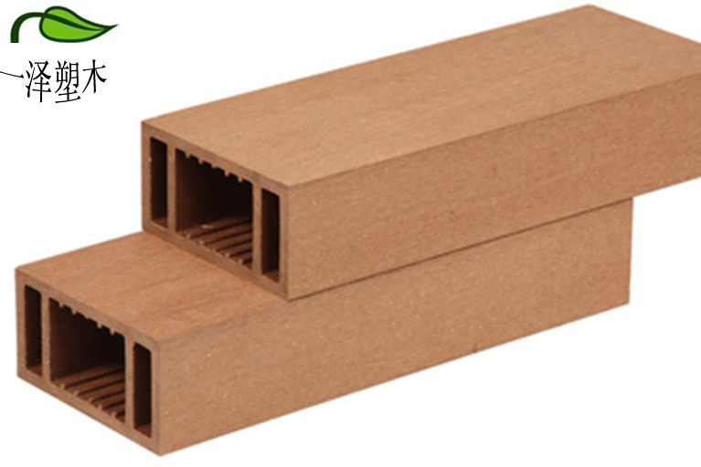 PE木塑廊架型材100*50mm塑木护栏扶手外墙装饰板花架刀片长沙现货